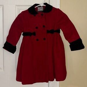 Rothschild Red and Black Kids Coat